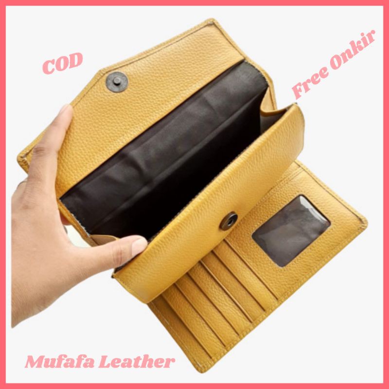 Mufafa Leather Women's Wallet Genuine Cow Leather Ayaka Shopee