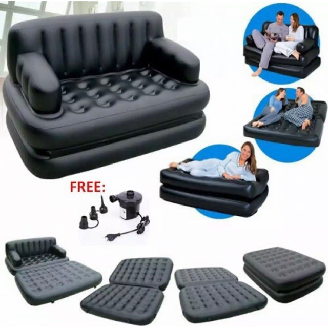 FREE Electric Airpump Bestway 5 in 1 Inflatable sofa bed sofa air bed