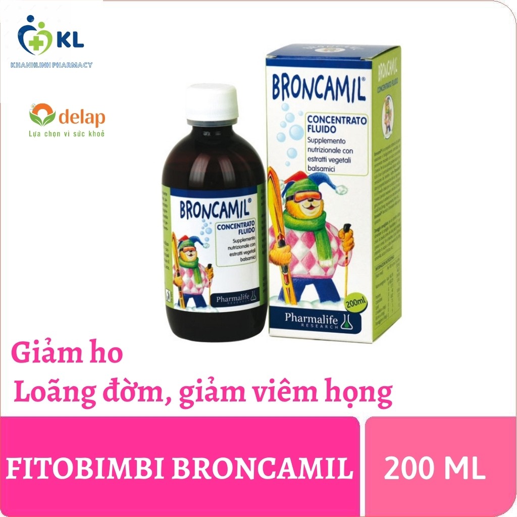 Fitobimbi Broncamil Herbal Syrup To Help Reduce Phlegm Cough, Cough