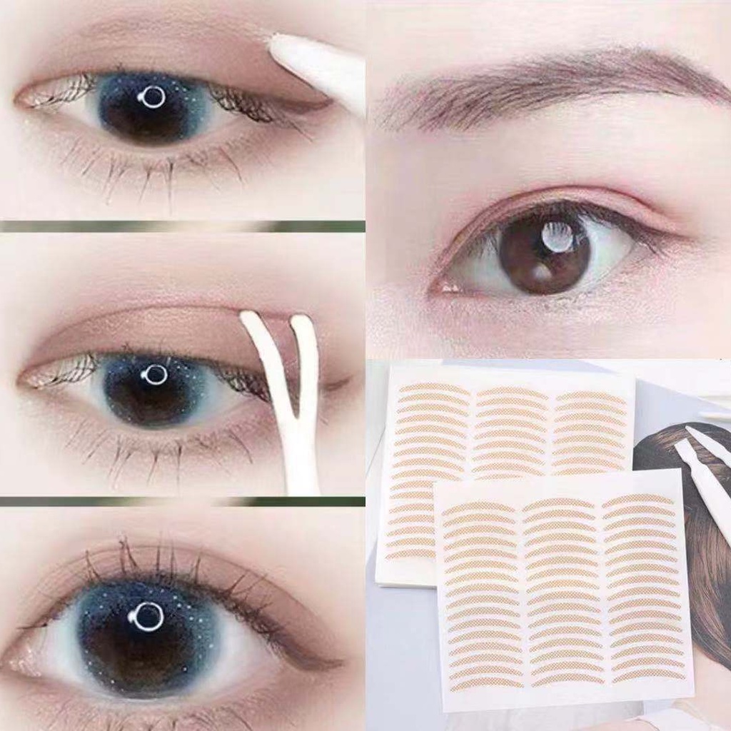 Lace eyelids sticker Natural invisible eyelids tape Mesh selfadhesive