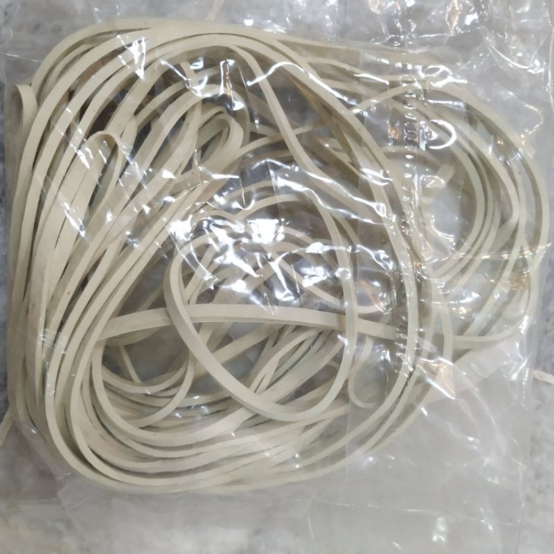 100gm White Big Rubber band Extra Large 8 Inch White Big Postal Rubber