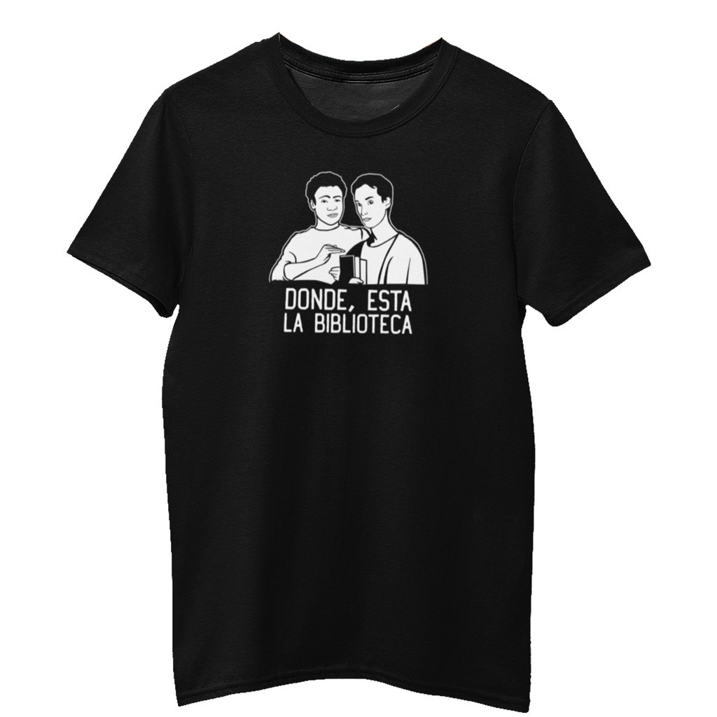 Community T Shirt Donde Esta La Biblioteca Shopee Philippines