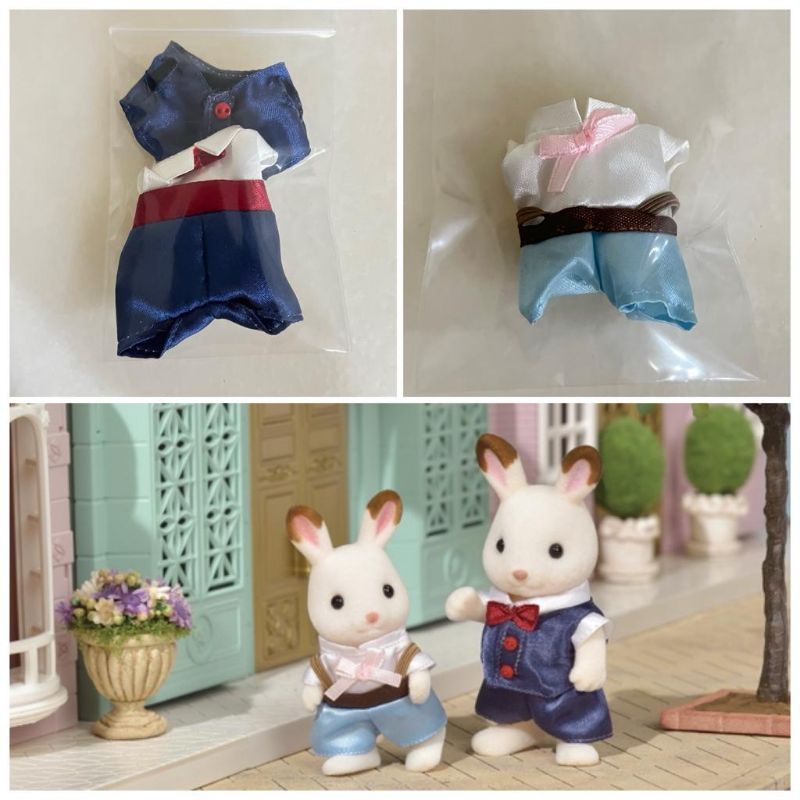 Sylvanian Families Dress Up Set (Navy + Light Blue) Shopee Philippines