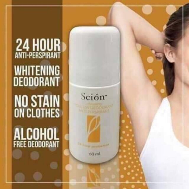 Scion Deo Whitening Roll on Keep your sweaty/smelly underarms and feet