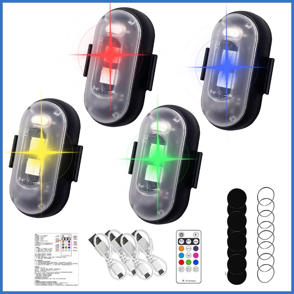 8 Colors LED Aircraft Strobe Lights with USB Charging Drone Strobe