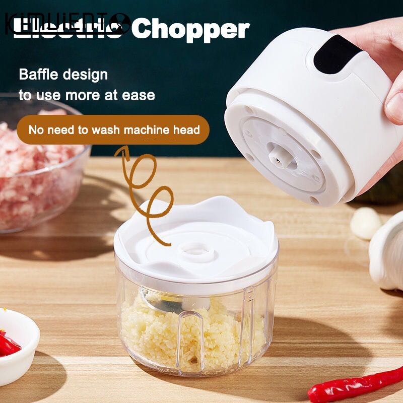 KLwB New Upgrade Electric Garlic Chopper Mini Food Grinder Blender with