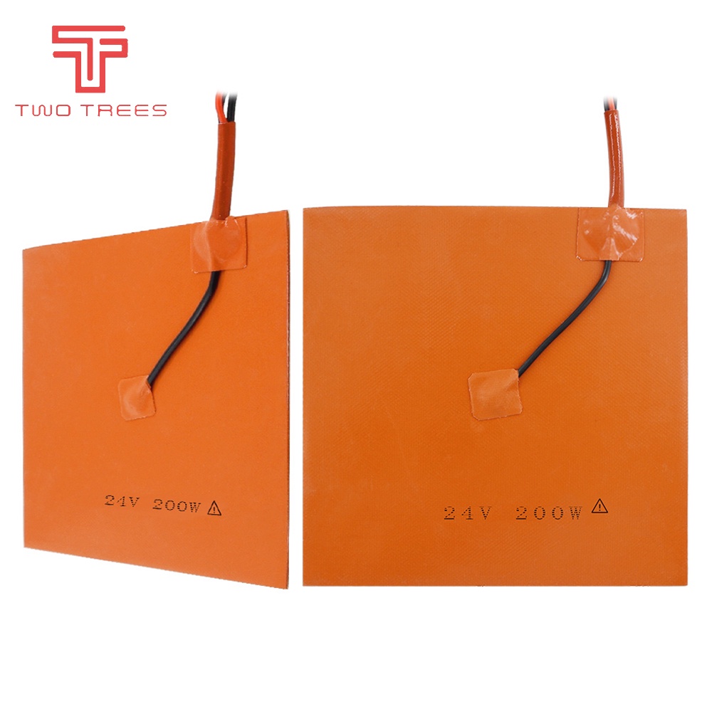 200x200/300x300mm Silicone Heated Bed Heating Pad Waterproof Square