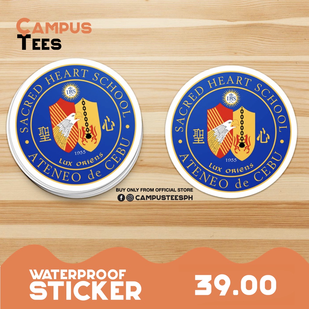 [CAMPUS TEES PH] ATENEO DE CEBU Vinyl Sticker Waterproof Scratchproof