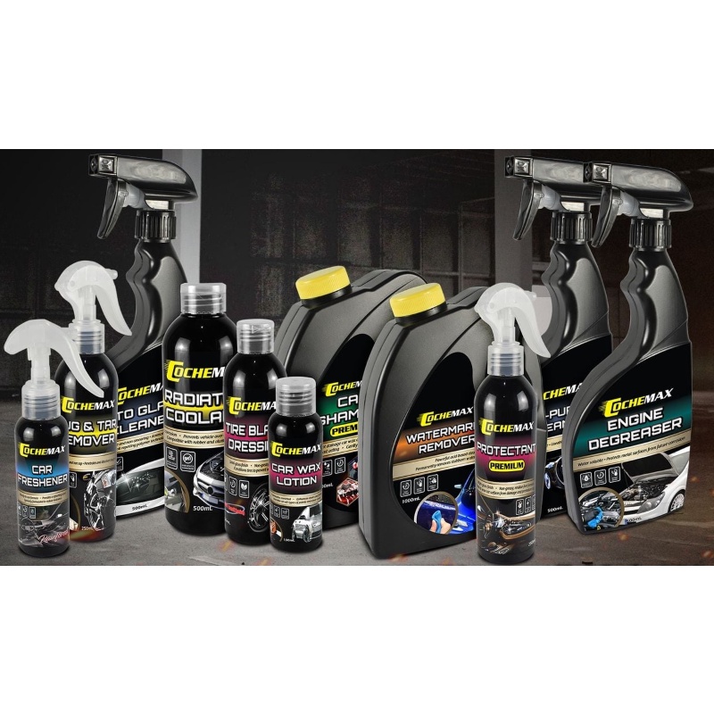 CAR CLEANING / DETAILING CHEMICALS Tire Black, Engine Degreaser, Car