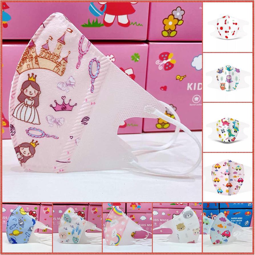 50Pcs 3D Cartoon Mask New Kid Cartoon 3D Face Mask Premium 112 Years