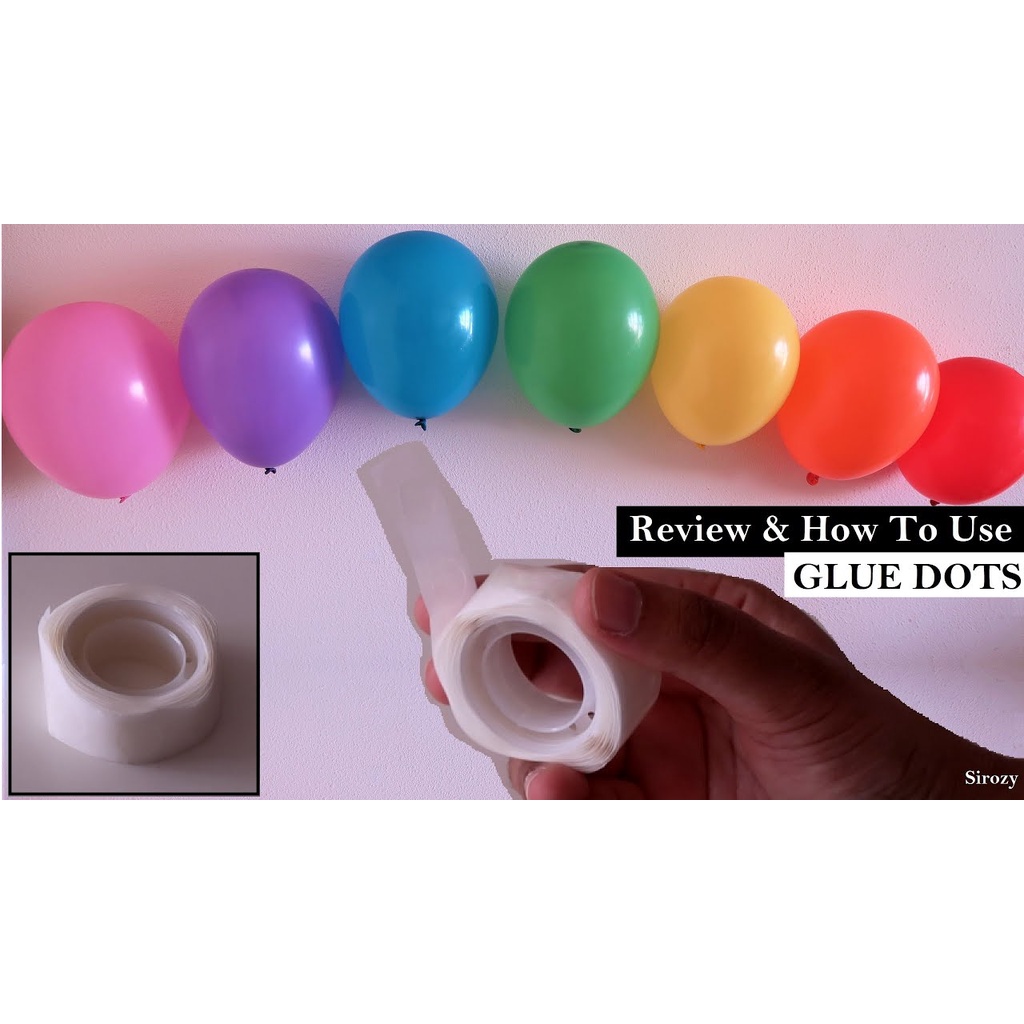 Balloon Glue Dots (100 Dots per roll) Shopee Philippines