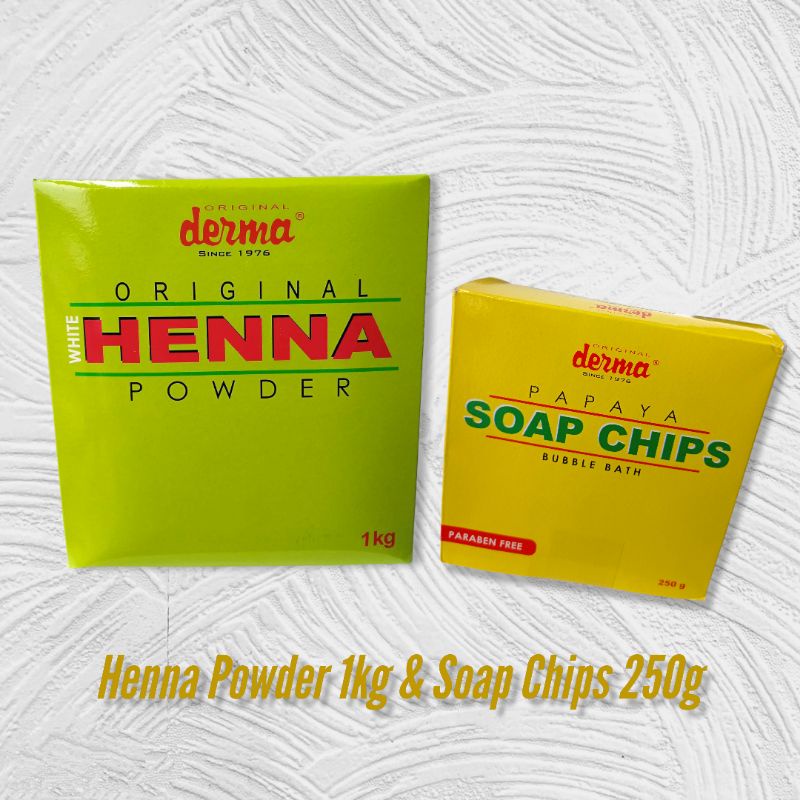 Derma Henna Whitening Powder 1kg & Soap chips 250g Shopee Philippines