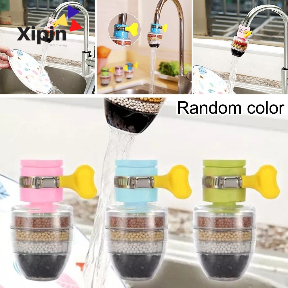 Faucet Filter 6 Layered Activated Carbon Hard Water Softener Faucet Tap