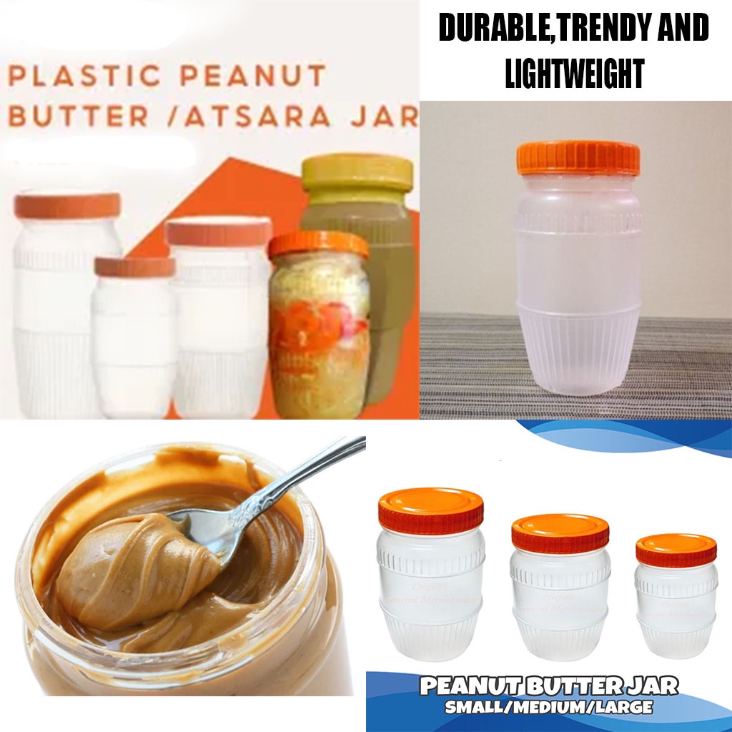 Trendbox Peanut Butter Plastic Jar container (small.medium,large