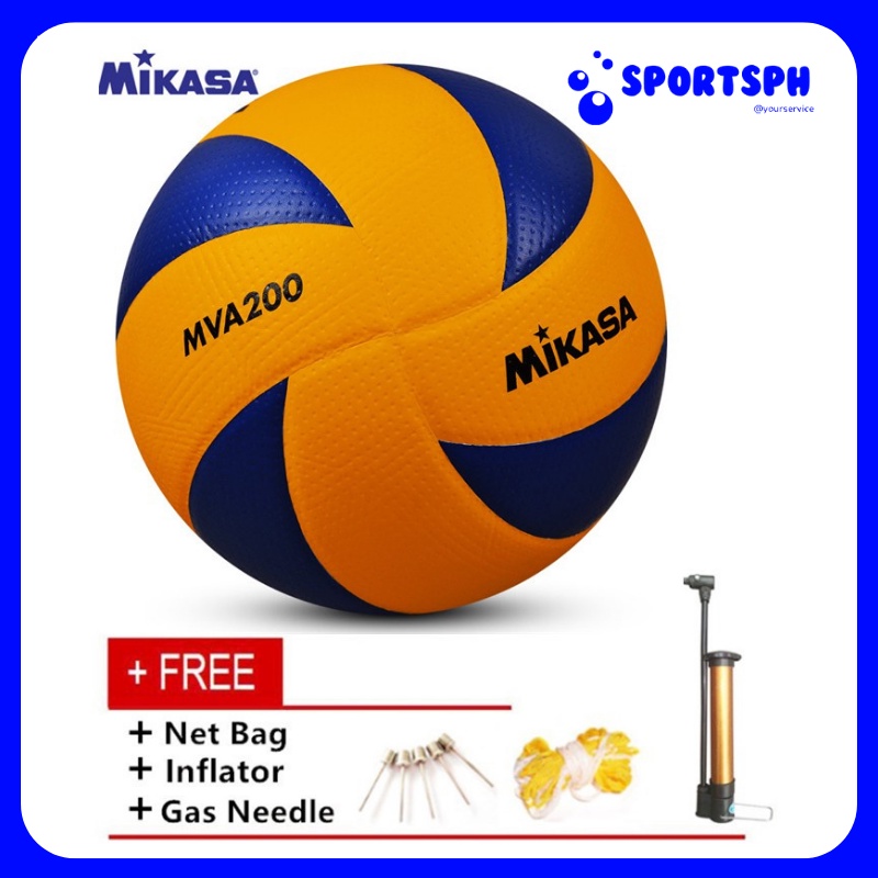 MIKASA MVA200 Volleyball Game Ball Competition Ball Size 5 with Free