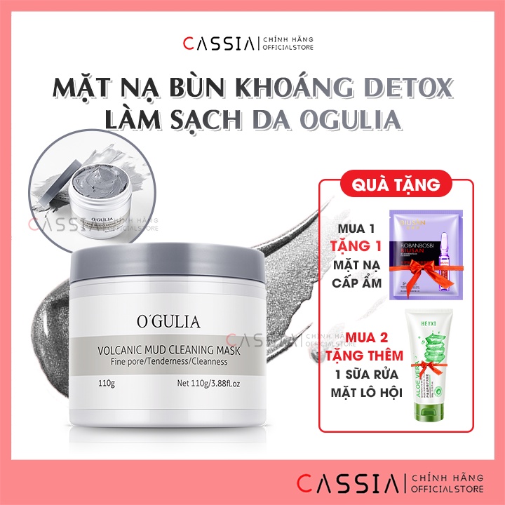 Seaweed Clay Mud Mask Deeply Cleanses Oily Skin, Volcanic Mineral Mud