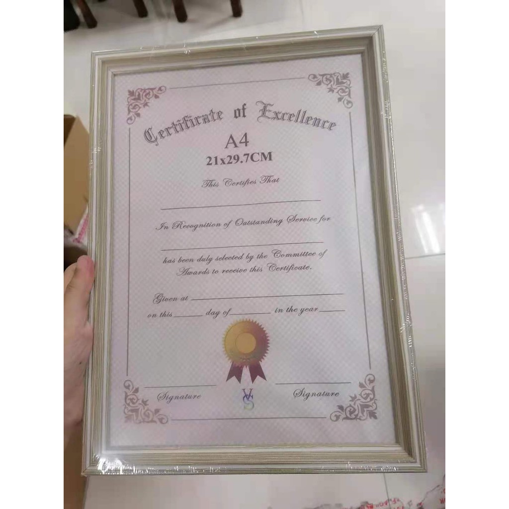 [VS] CERTIFICATE FRAME WOODEN ACETATE COVER A4 YY6020/YY8033X/YY8001