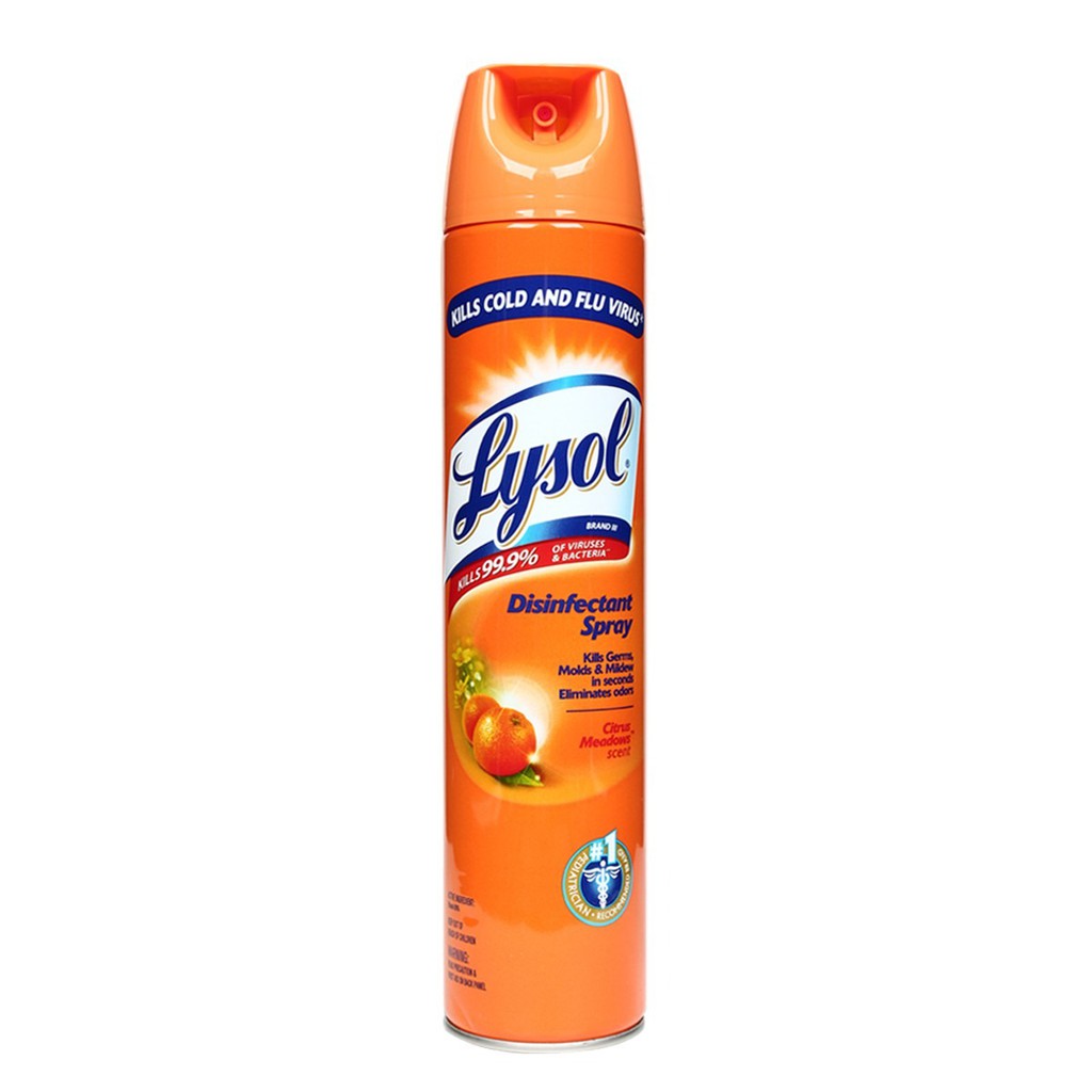 Lysol Antibacterial Disinfectant Spray Cleaner Citrus Meadows 510 G