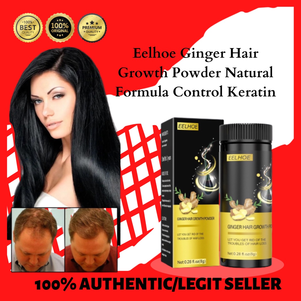 Eelhoe Ginger Hair Growth Powder Natural Formula Control Keratin