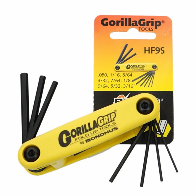 BONDHUS GORILLA GRIP FOLD UP HEX KEY WRENCH/ALLEN KEY SET 9PCS (HF9S) Shopee Philippines