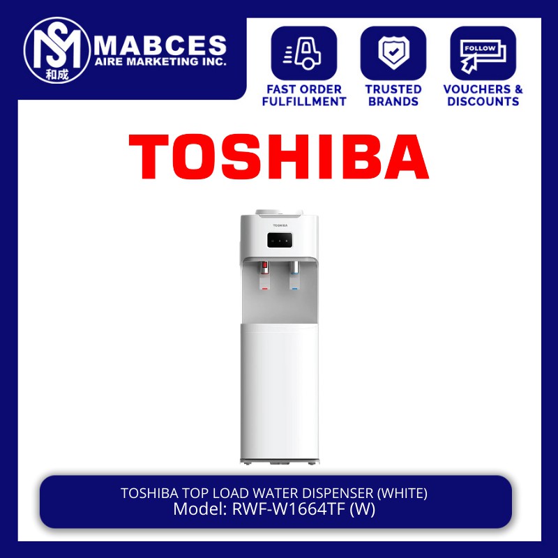 Toshiba Top Load Water Dispenser RWFW1664TF White Shopee Philippines