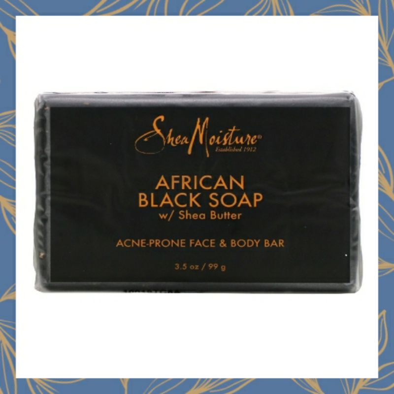 SheaMoisture, Acne Prone Face & Body Bar, African Black Soap with Shea Butter, 3.5 oz (99 g
