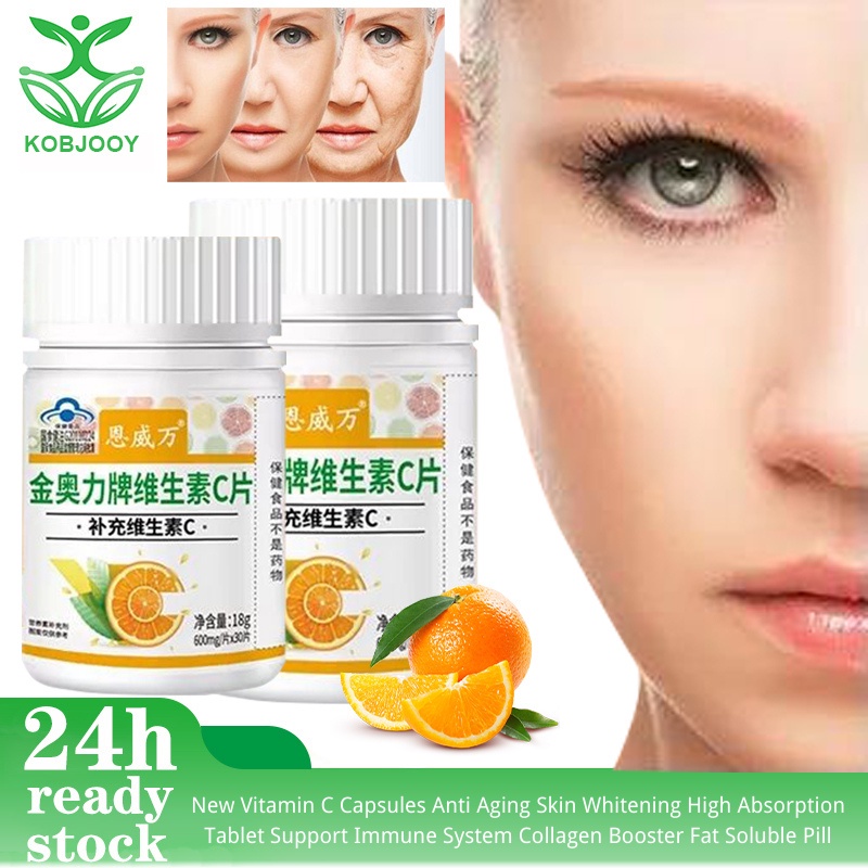 Vitamin C Capsules Anti Aging Skin Whitening High Absorption Tablet
