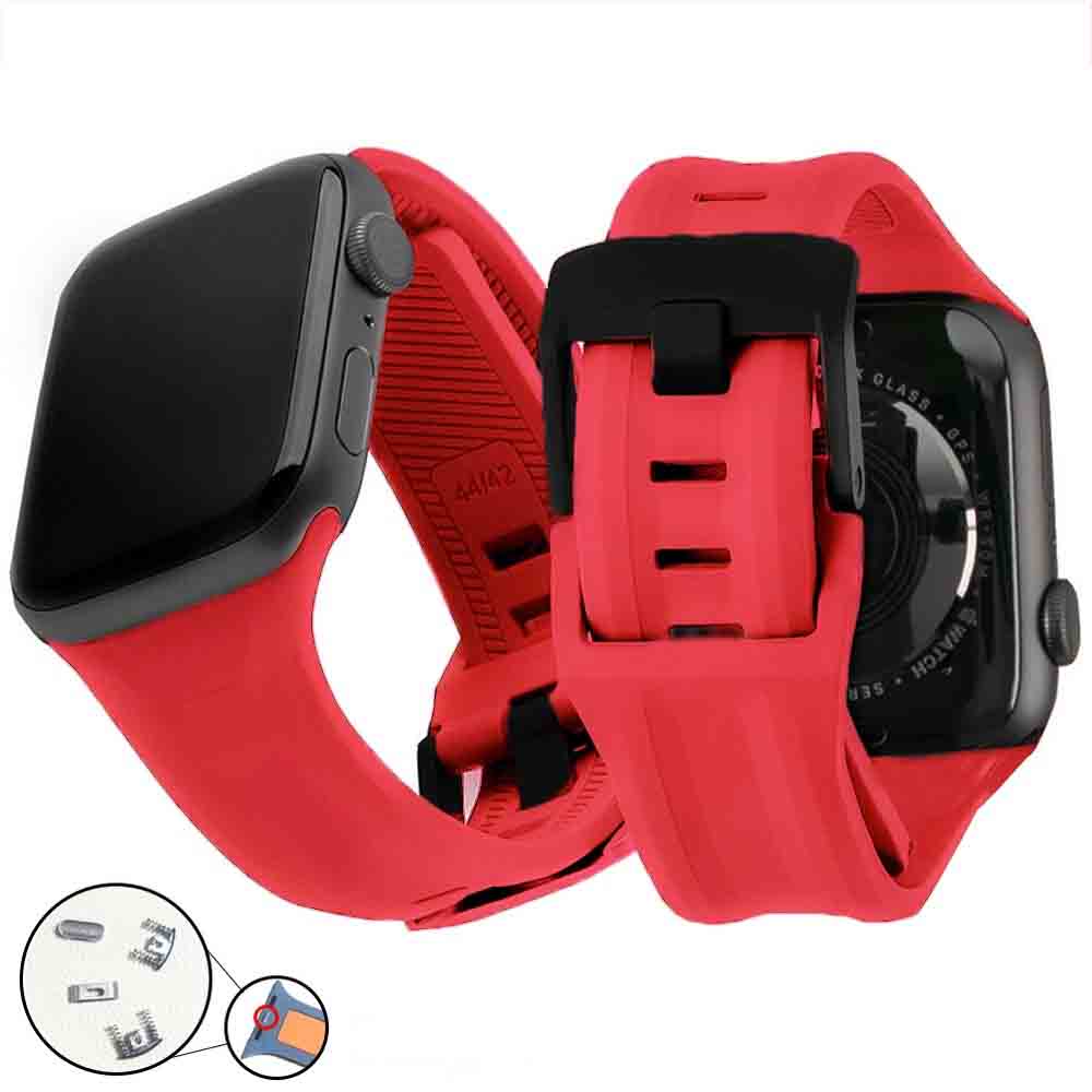Silicone Strap for Apple watch Band 44mm 41mm 40mm 45mm 38mm 42mm UAG
