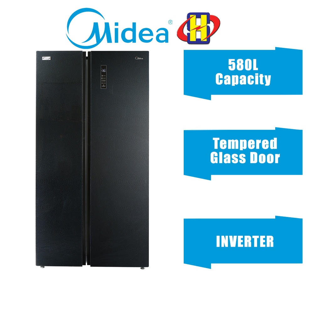 Midea Refrigerator (580L) Inverter Multi Air Flow Side by Side Fridge