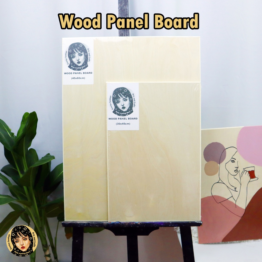 Original) Wood Panel Board For Painting And Drawing By Genelyn Sandaga