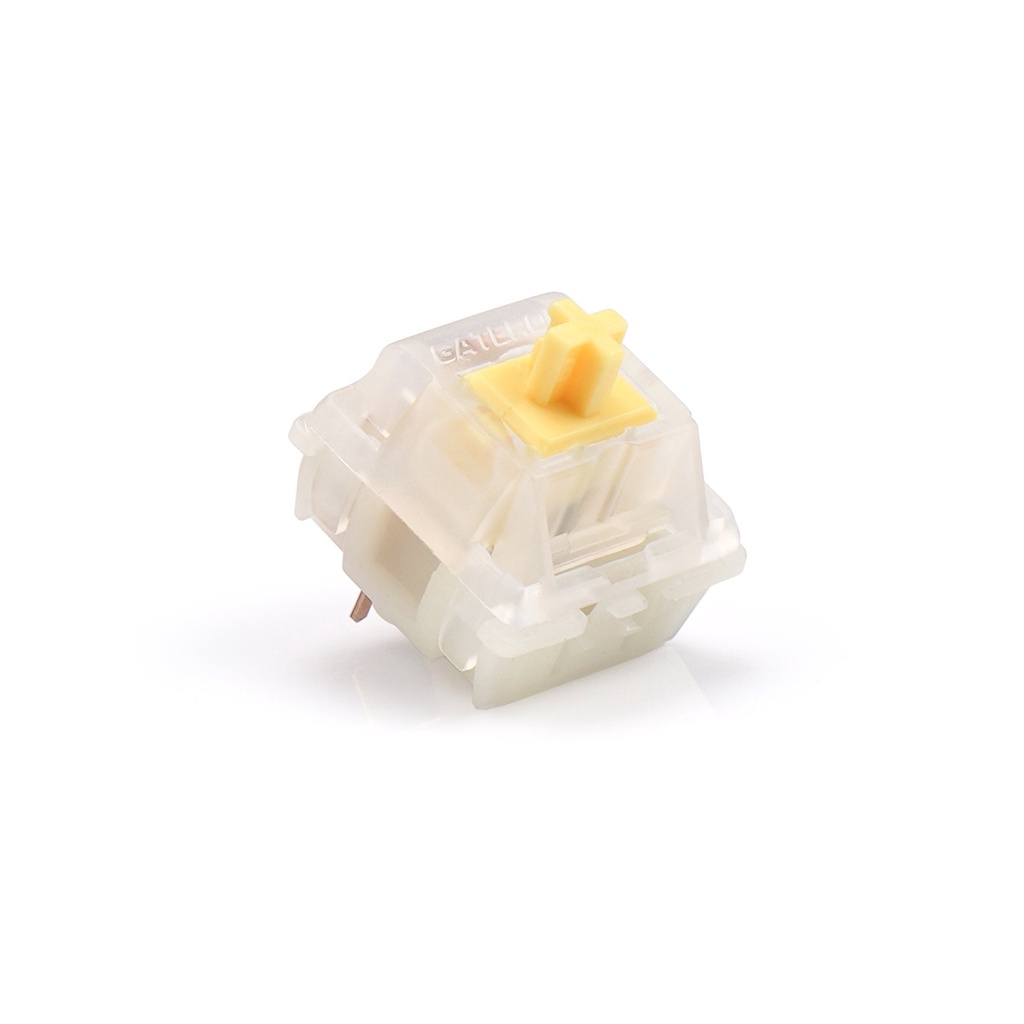 Gateron Cap Golden Milky Yellow Mechanical Keyboard Switches V2 (10