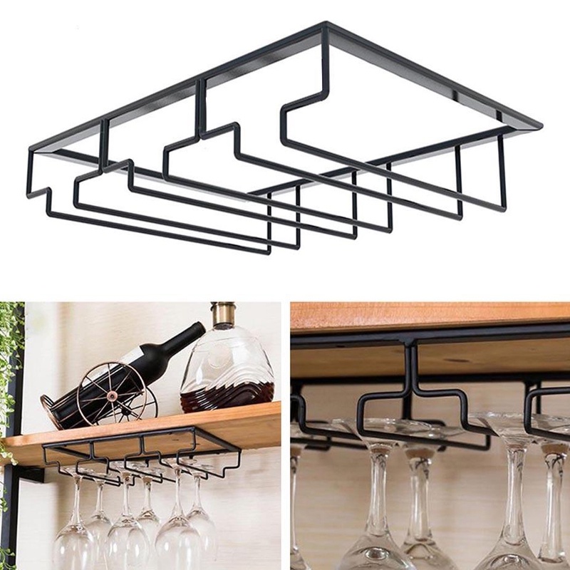 Wine glass storage rack upside down kitchen cup holder upside down cup