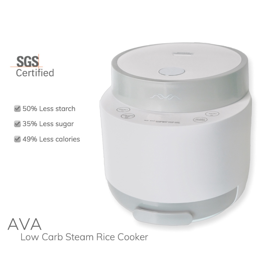 AVA Low Carb Steam Rice Cooker 2L/4L low sugar, desugarizing, Starch