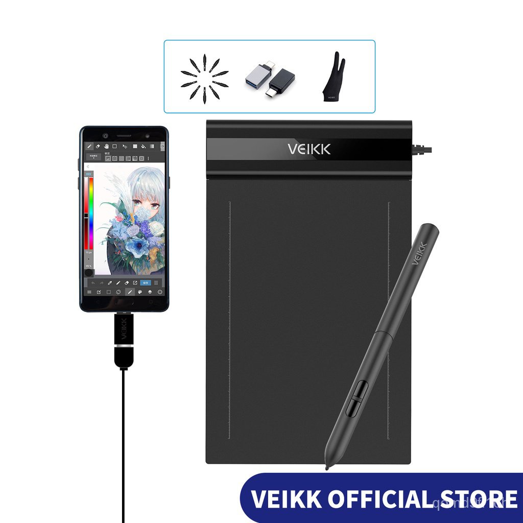 VEIKK S640 V2 6x4 Inch Tablet Digital Graphics Drawing Pen Tablet