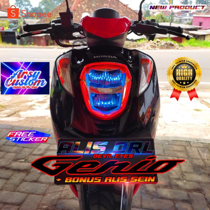 Genio Eyebrow Lights Eyebrow Lights Headlamp Turn Signal Bonus Devil Eyes Eyebrow Lights Slim