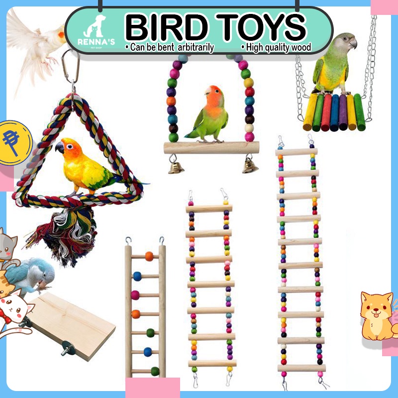 Renna's Bird Toys For Bird Parrot Toys Hanging Toys Bird Cage Toy Bird Accessories For Love