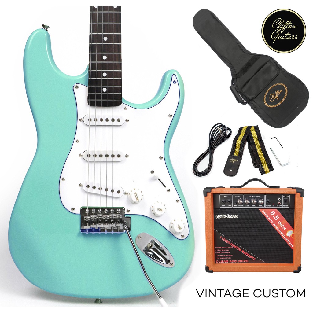 Clifton Pioneer Stratocaster Electric Guitar Package Shopee Philippines