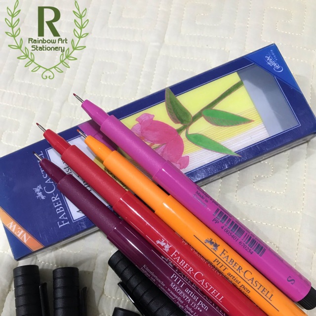 FaberCastell 4 PITT Artist Pens Fineliner ( warm color) Shopee