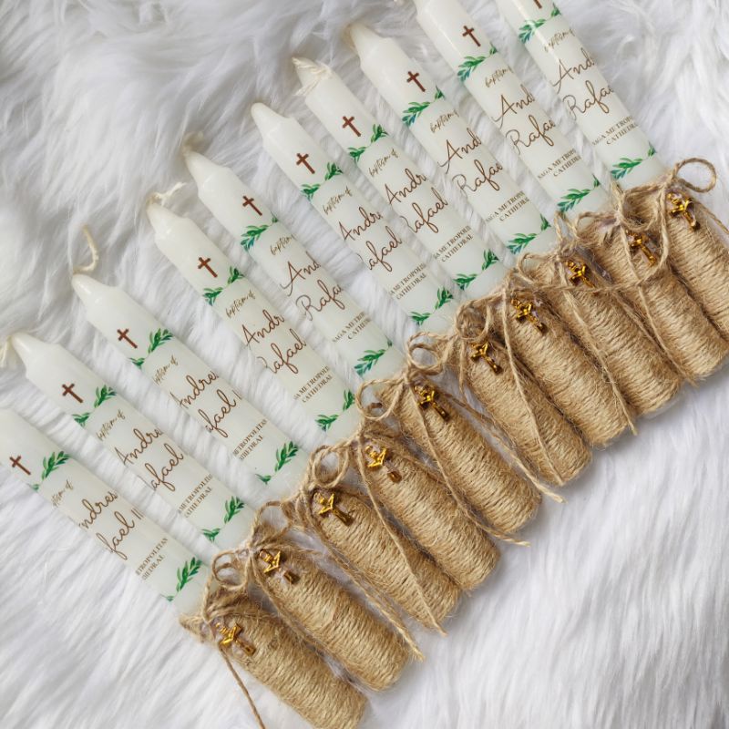 Baptismal / Christening / debut candle Shopee Philippines