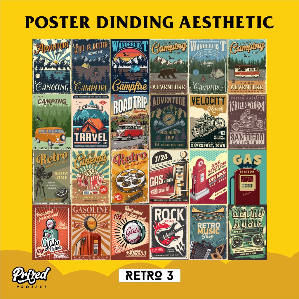 Aesthetic Poster Aesthetic Poster Poster Retro Vintage Poster