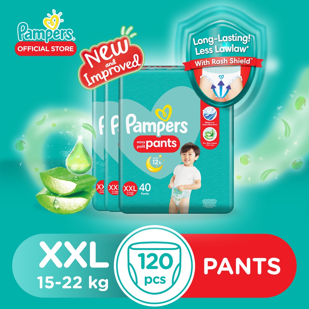 Pampers Baby Dry Diaper Pants Extra Extra Large 40 x 3 packs (120