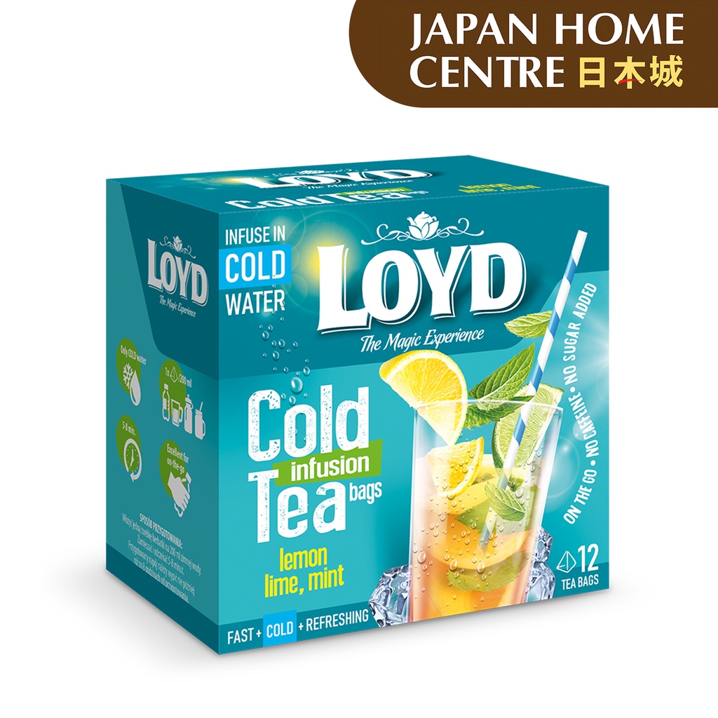 Loyd Cold Infusion Tea Bags Lemon, Lime & Mint Flavor 2.5gm*12Teabags