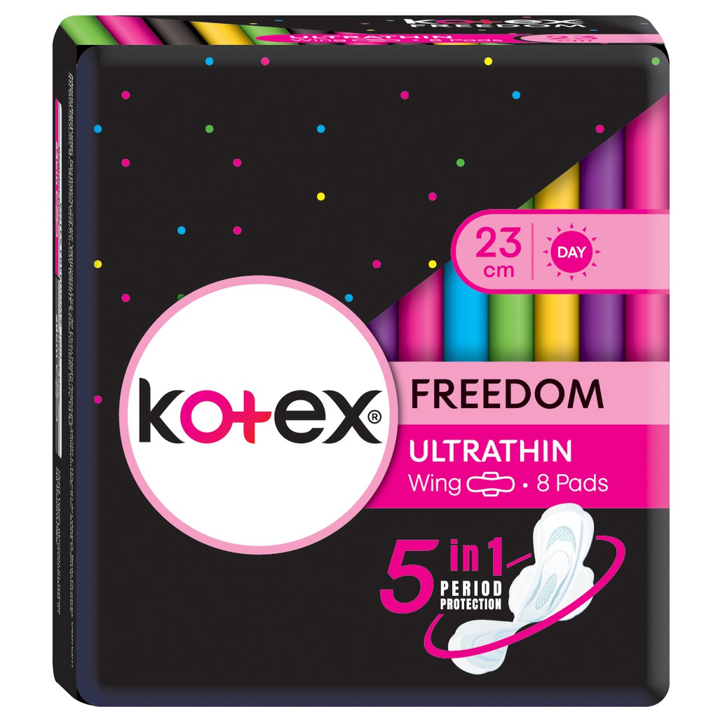 Kotex Freedom Ultrathin Sanitary Napkins 23cm 8 Pads x 2 Packs (16 Pads) Shopee Philippines