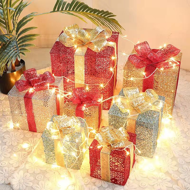 Lighting Christmas Box with Glitters 3in1 Indoor and Outdoor Chrstmas