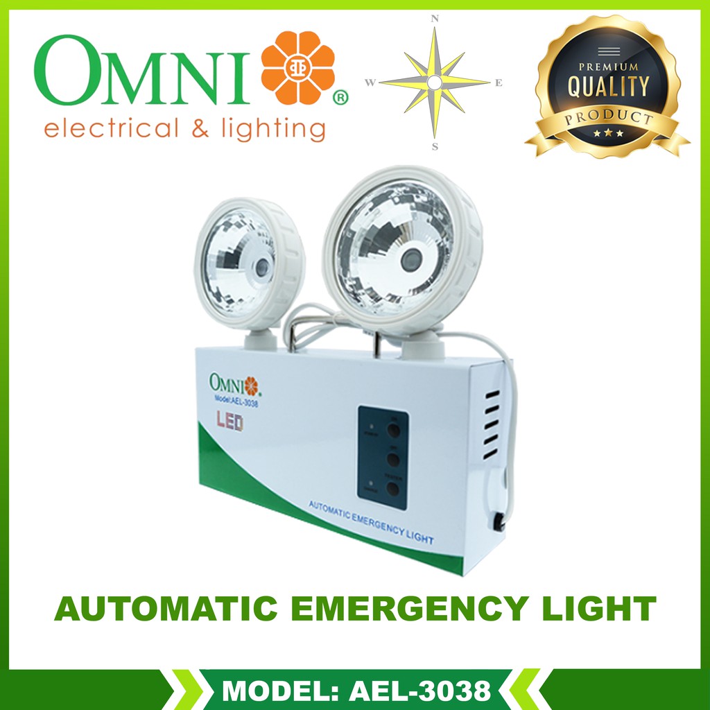 Omni Automatic Emergency Light (AEL3038) Shopee Philippines