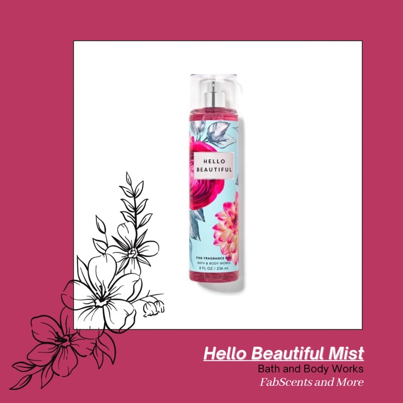 Original Hello Beautiful Bath and Body Works Mist 🇺🇸 Shopee Philippines