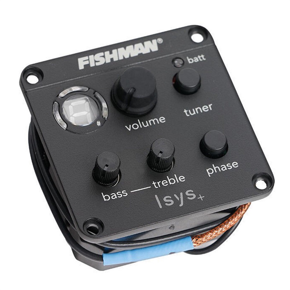 1PC FISHMAN ISYS Acoustic Guitar Pickup Piezo onboard Preamps EQ Tuner