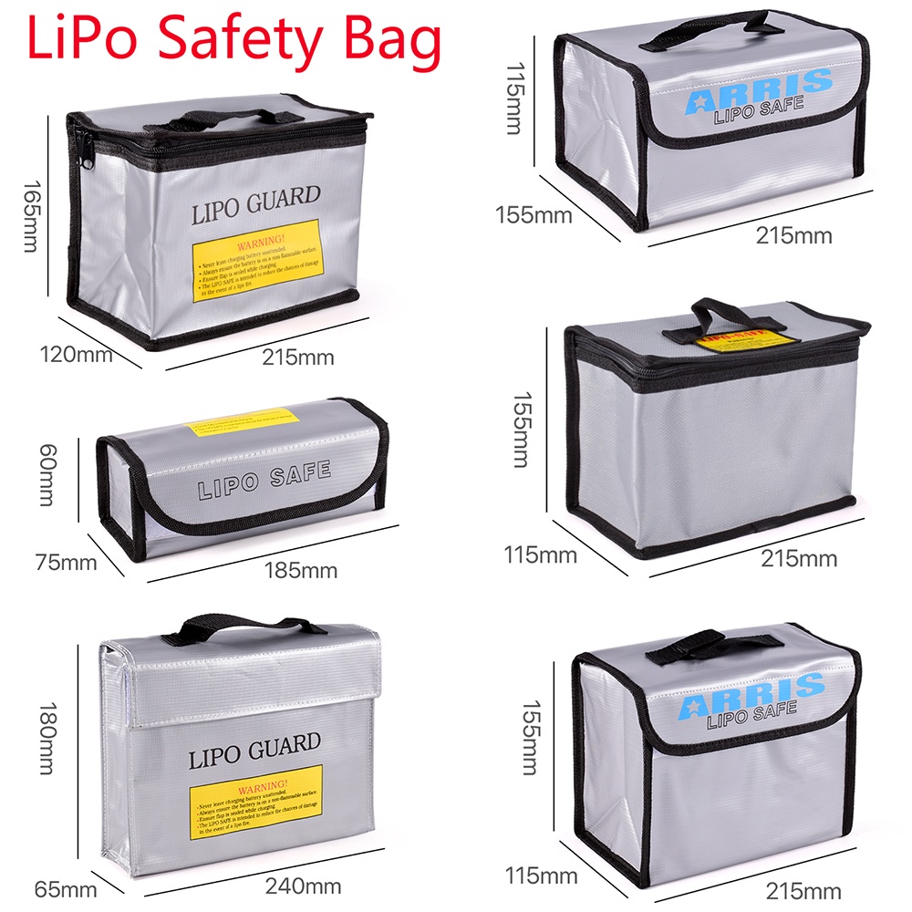Fireproof Safety Bag LiPo Battery Portable Lipo Guard Explosion Proof Fire Resistant Charging