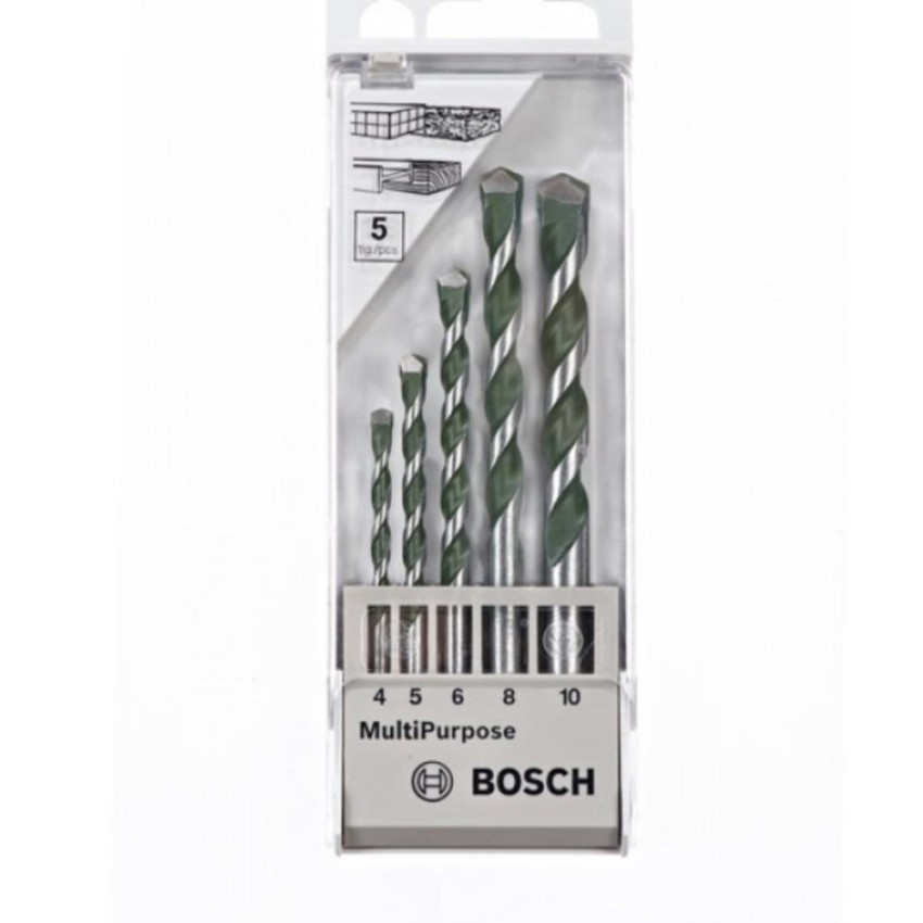 Bosch MultiMaterial MultiPurpose Drill Bits(5PCS/SET) Shopee
