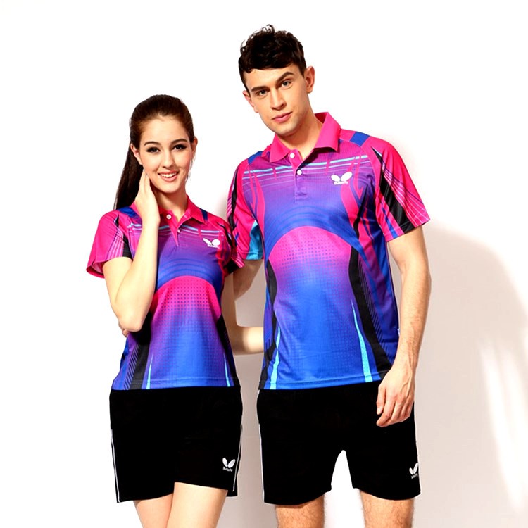 Table Tennis Shirt Pingpong Sports Jersey Team Shirts Breathable